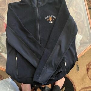 San Francisco Giants World Series 2012 fleece pull over jacket.
